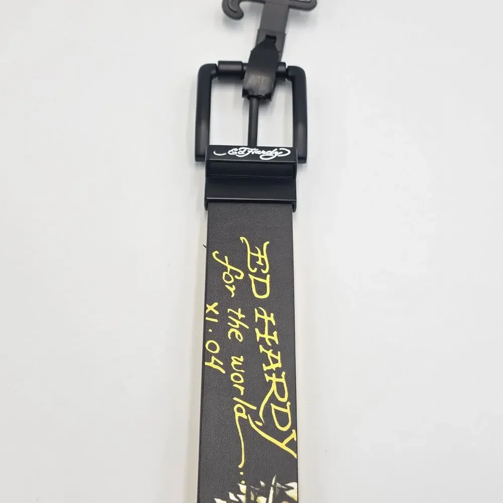 Ed Hardy For The World Men's Size 32 Reversible Belt New